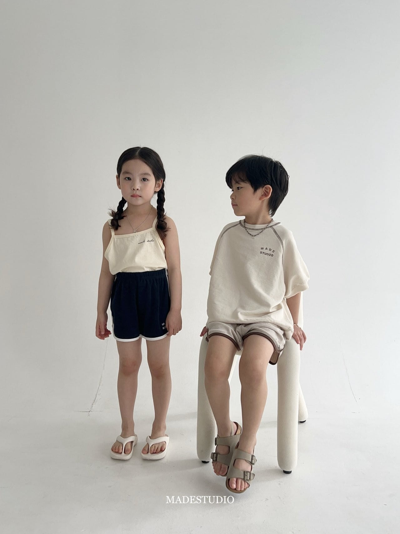 Made Studio - Korean Children Fashion - #kidzfashiontrend - Terry Shorts - 3