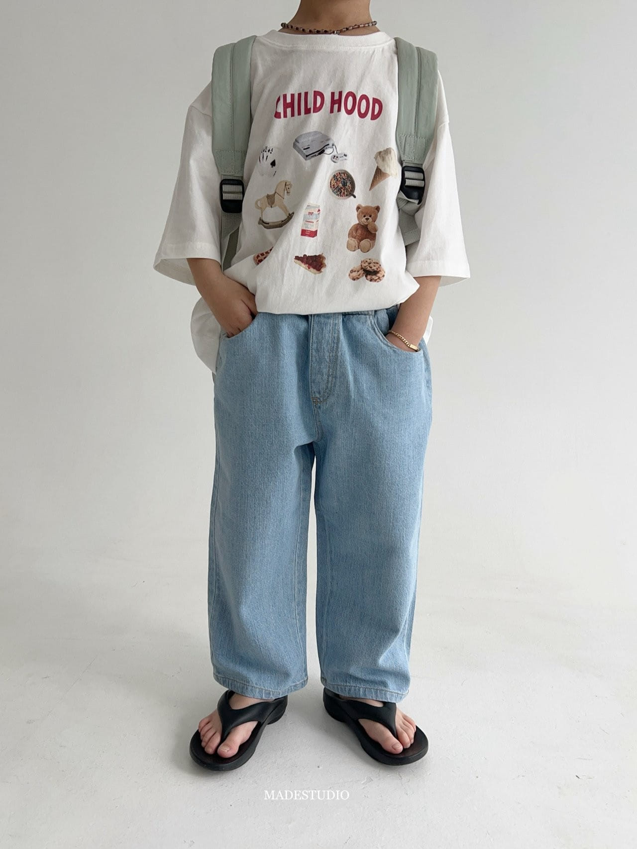 Made Studio - Korean Children Fashion - #magicofchildhood - Sticker Tee - 6