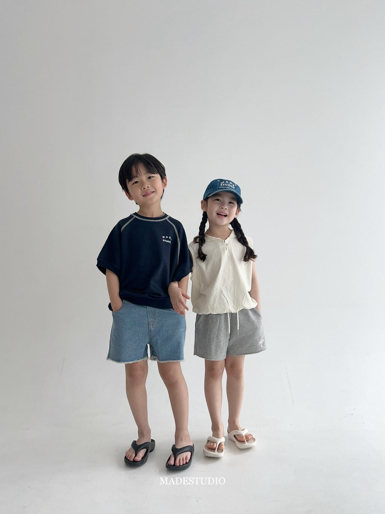 Made Studio - Korean Children Fashion - #magicofchildhood - Stitch Short Sleeve Sweatshirt - 5