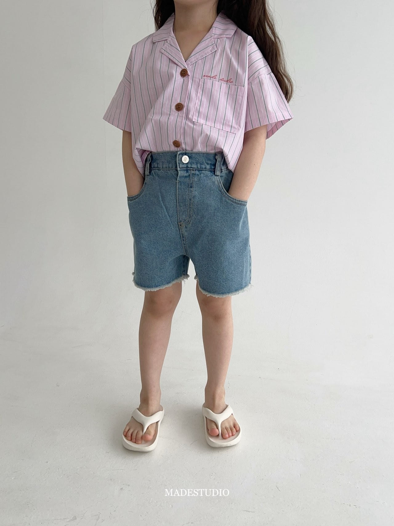 Made Studio - Korean Children Fashion - #prettylittlegirls - Dneim Tassel Shorts - 3