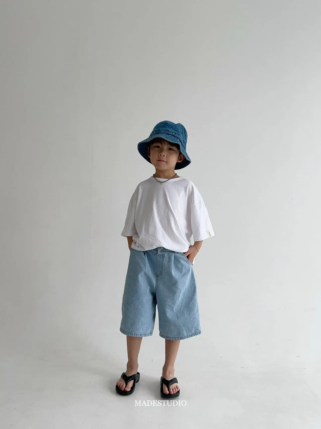 Made Studio - Korean Children Fashion - #stylishchildhood - Chou Cream Tee - 7