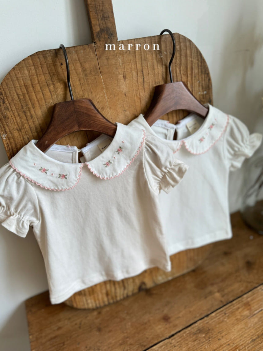 Marron Kid - Korean Baby Fashion - #babyboutique - Rose Tee