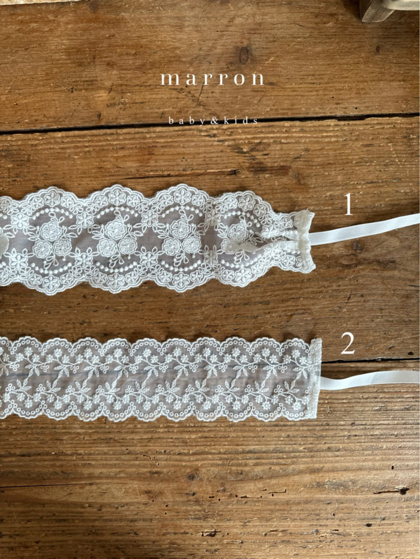 Marron Kid - Korean Baby Fashion - #babyboutique - White Lace Hair Band - 5