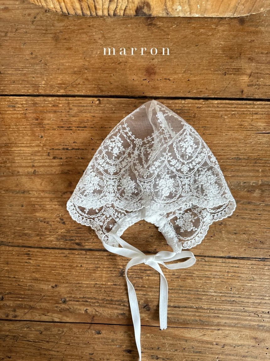 Marron Kid - Korean Baby Fashion - #babyboutiqueclothing - White Lace Bonnet - 8