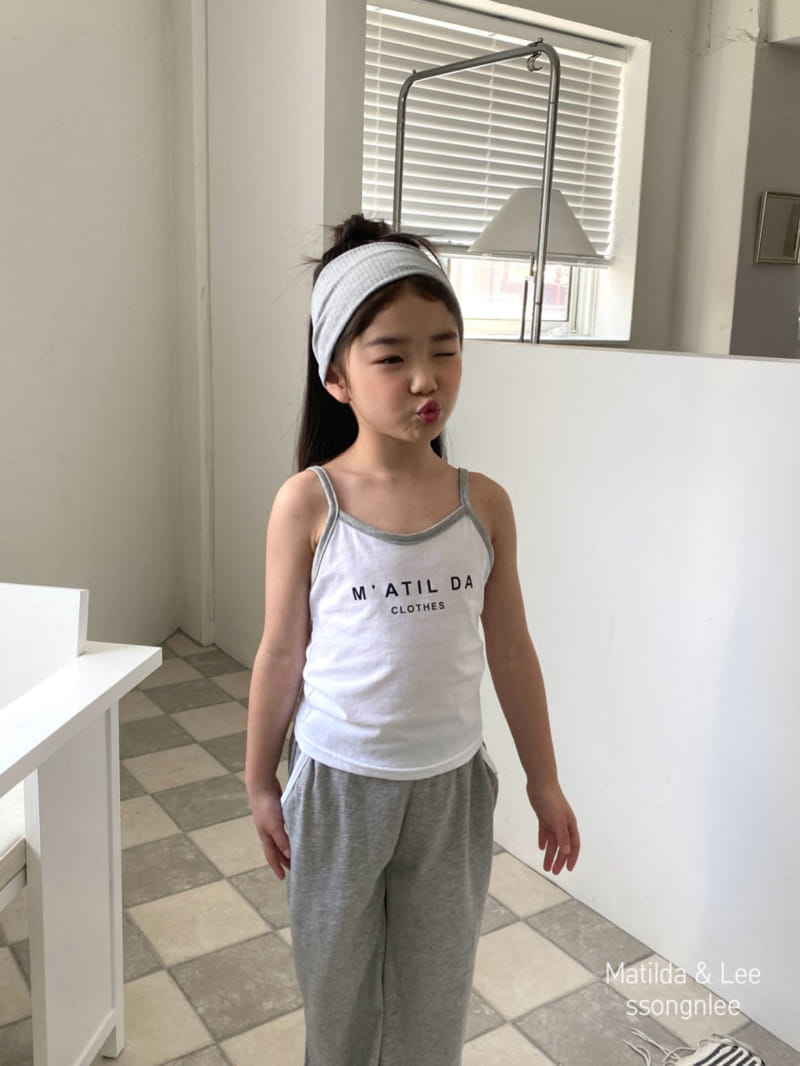 Matilda & Lee - Korean Children Fashion - #Kfashion4kids - Matilda Piping Sleeveless Top Bottom Set - 6