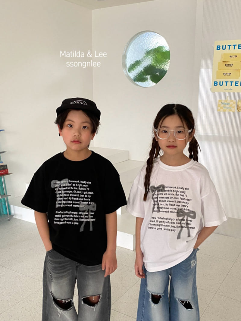 Matilda & Lee - Korean Children Fashion - #Kfashion4kids - Ribbon Spray Tee - 2