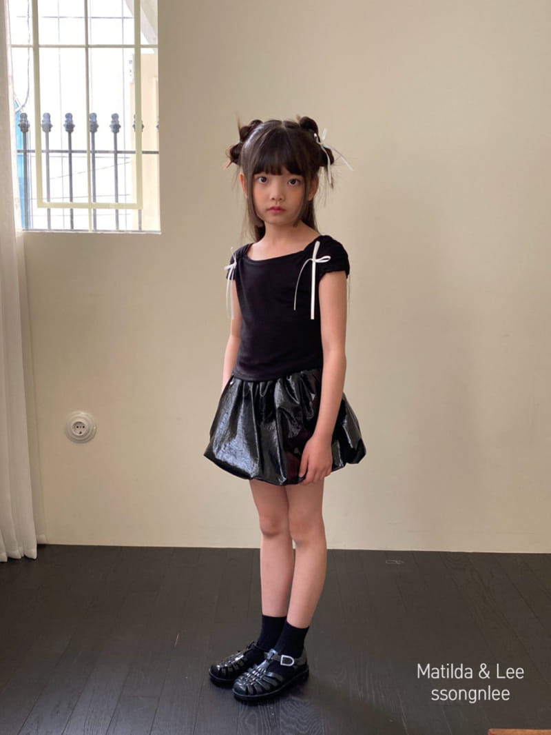 Matilda & Lee - Korean Children Fashion - #Kfashion4kids - Ribbon Shirring Tee - 5