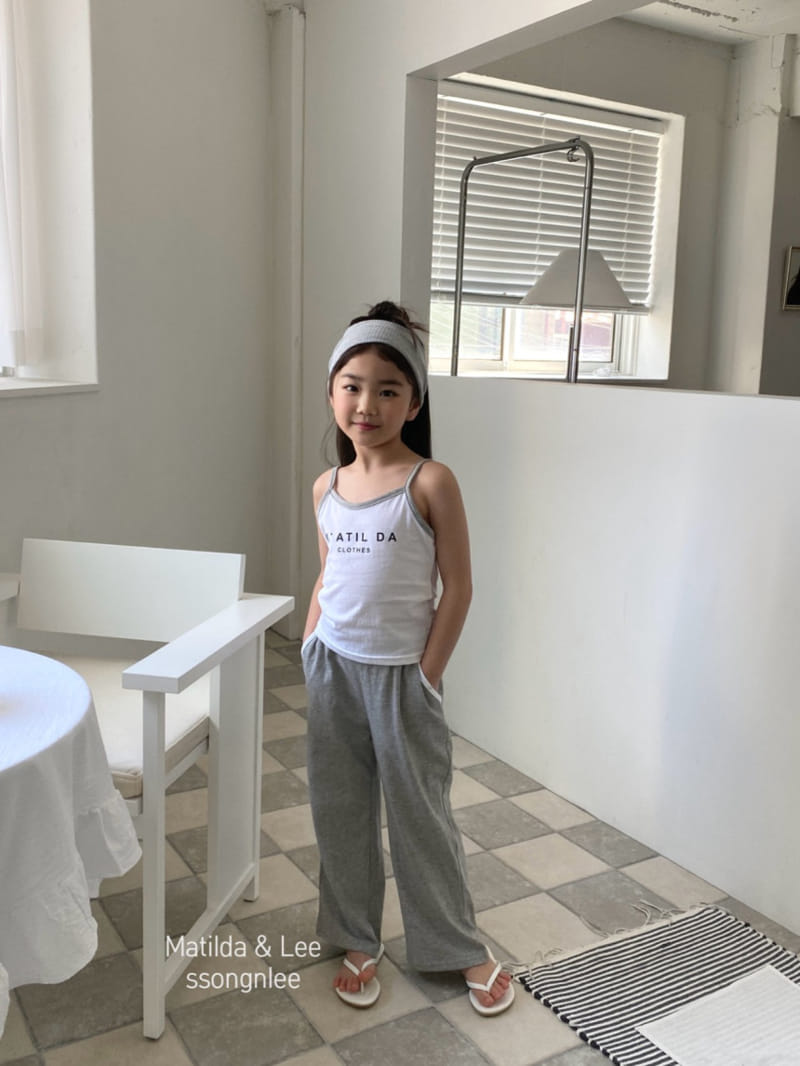 Matilda & Lee - Korean Children Fashion - #childofig - Matilda Piping Sleeveless Top Bottom Set - 11