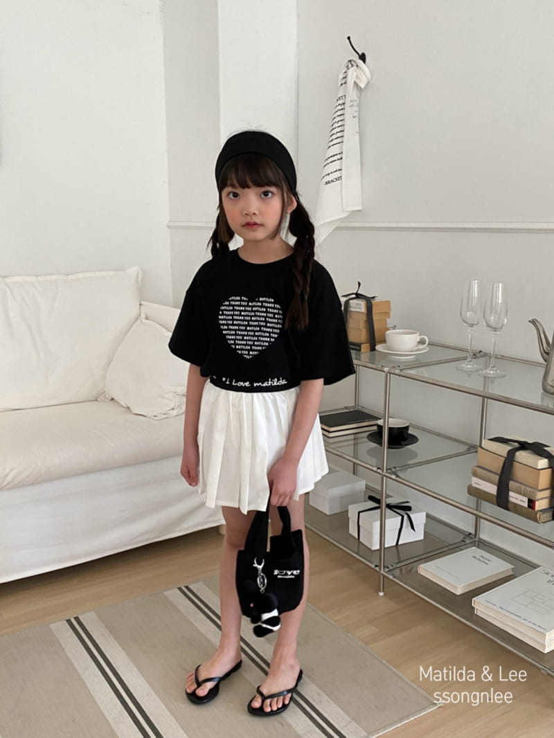 Matilda & Lee - Korean Children Fashion - #childofig - Lettering Color Wrinkle Skirt - 2