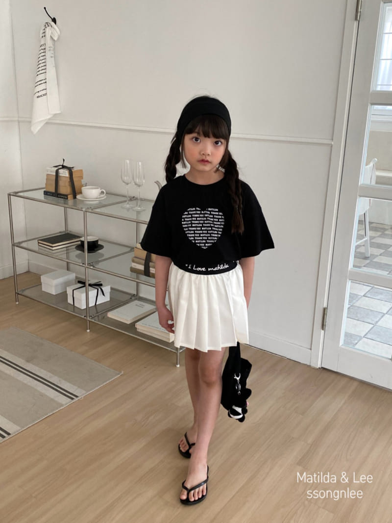 Matilda & Lee - Korean Children Fashion - #childofig - Lettering Color Wrinkle Skirt - 3