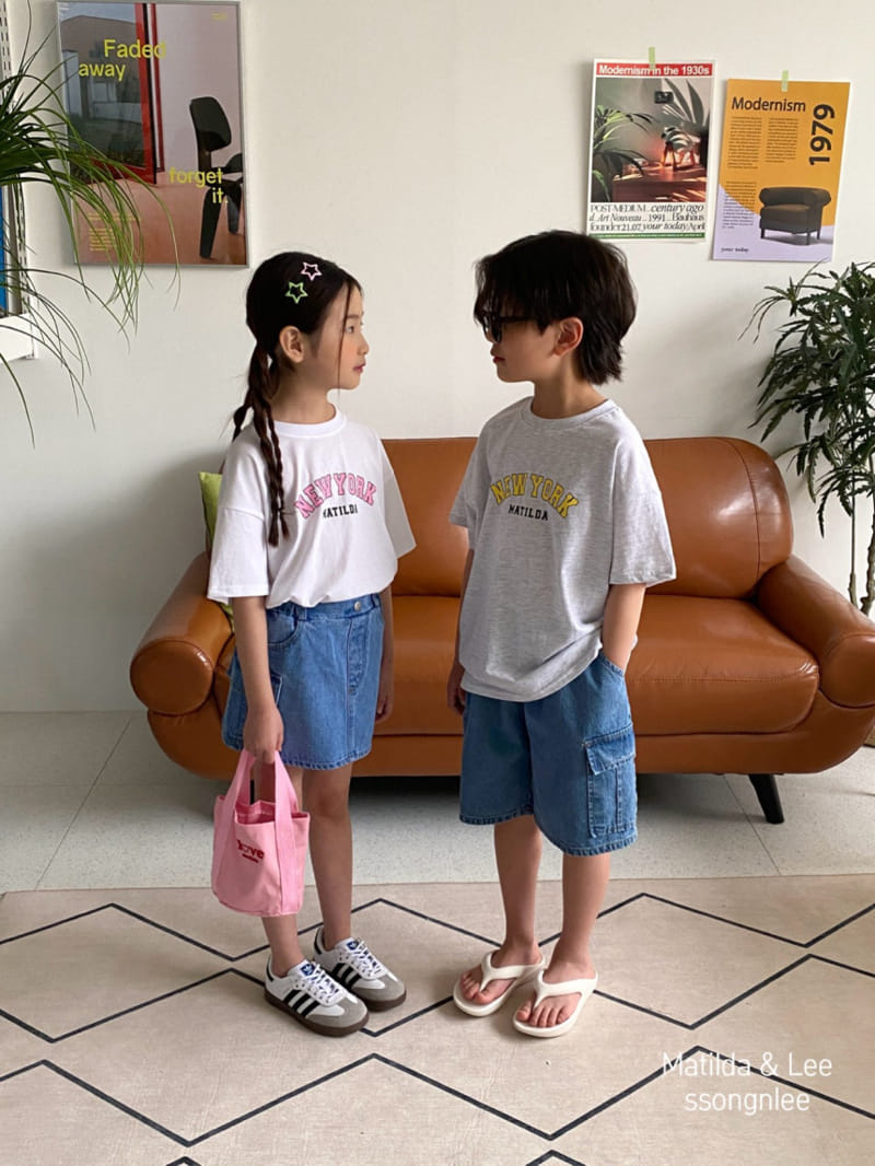 Matilda & Lee - Korean Children Fashion - #childofig - Loose Fit Cargo Denim Shorts - 6