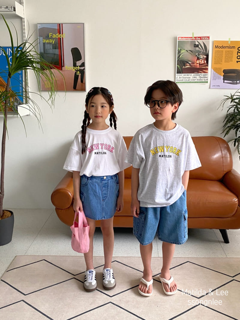 Matilda & Lee - Korean Children Fashion - #childofig - Cargo Denim Skirt - 10