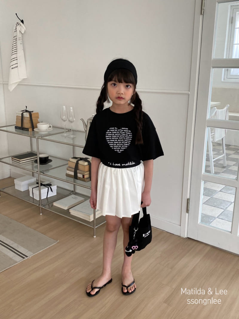 Matilda & Lee - Korean Children Fashion - #childofig - Lettering Color Wrinkle Skirt - 4