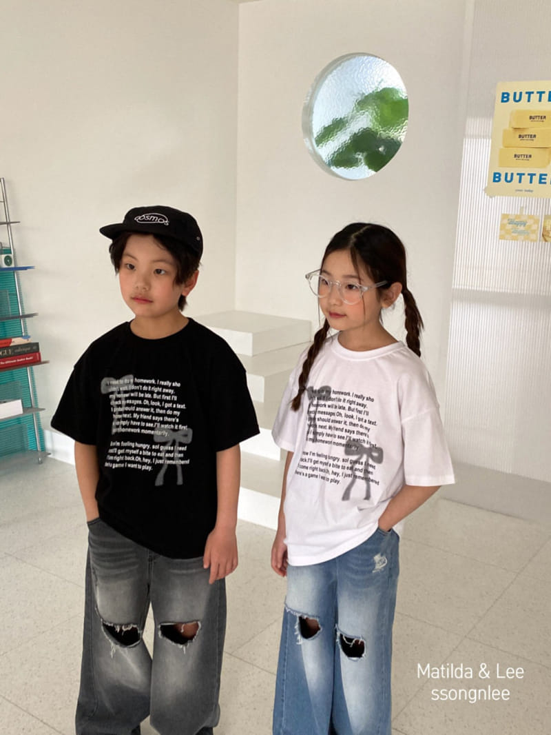 Matilda & Lee - Korean Children Fashion - #childrensboutique - Ribbon Spray Tee - 11