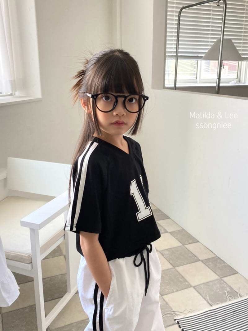 Matilda & Lee - Korean Children Fashion - #childrensboutique - Two Line Crop Tee - 10