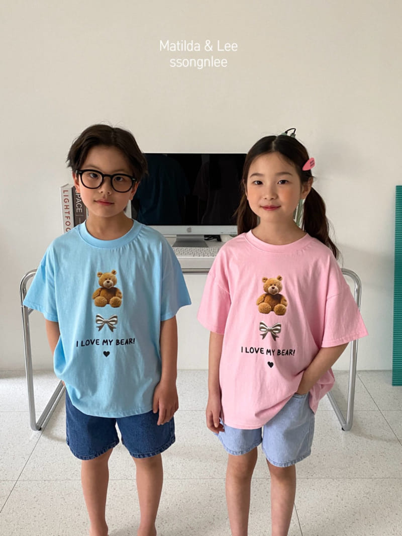 Matilda & Lee - Korean Children Fashion - #childofig - Ribbon Bear Jensa Tee - 4