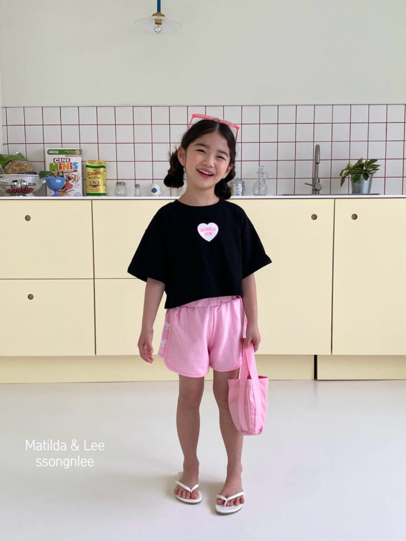 Matilda & Lee - Korean Children Fashion - #childofig - Bubble Heart Crop Tee - 4