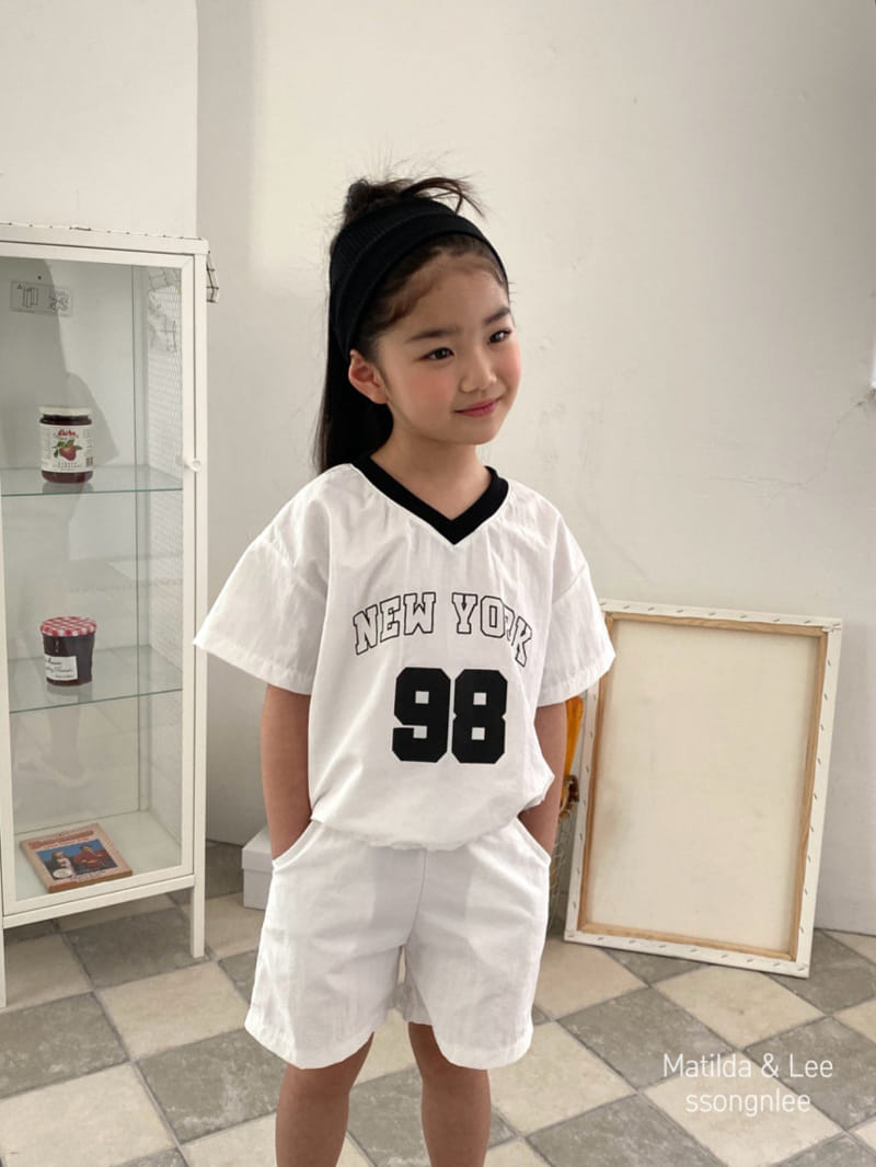 Matilda & Lee - Korean Children Fashion - #designkidswear - 98 New York Top Bottom Set