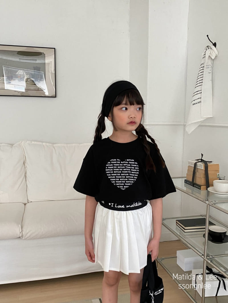 Matilda & Lee - Korean Children Fashion - #designkidswear - Lettering Color Wrinkle Skirt - 5