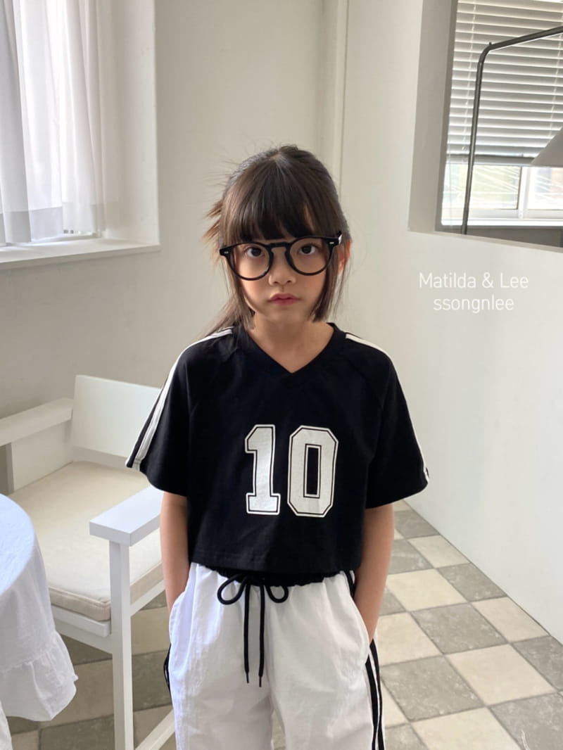 Matilda & Lee - Korean Children Fashion - #designkidswear - Two Line Crop Tee - 11