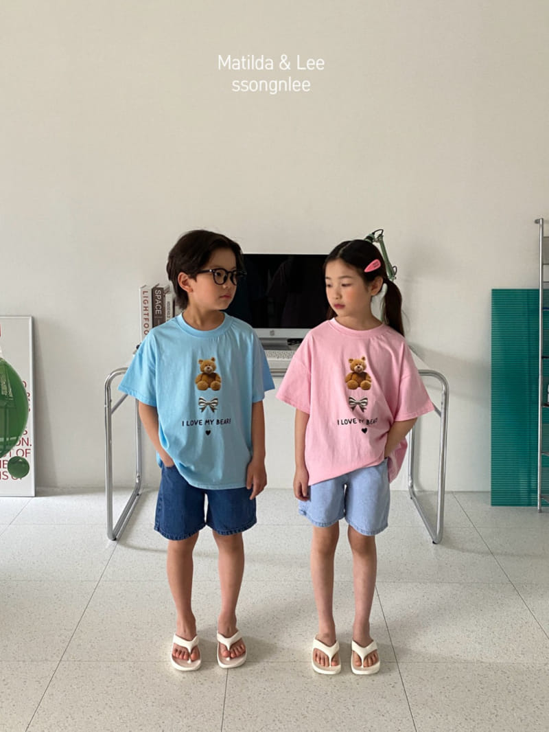 Matilda & Lee - Korean Children Fashion - #designkidswear - Ribbon Bear Jensa Tee - 5