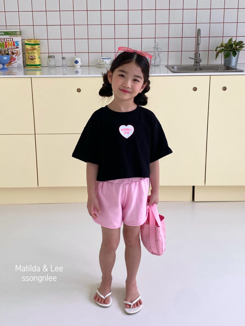 Matilda & Lee - Korean Children Fashion - #designkidswear - Bubble Heart Crop Tee - 5