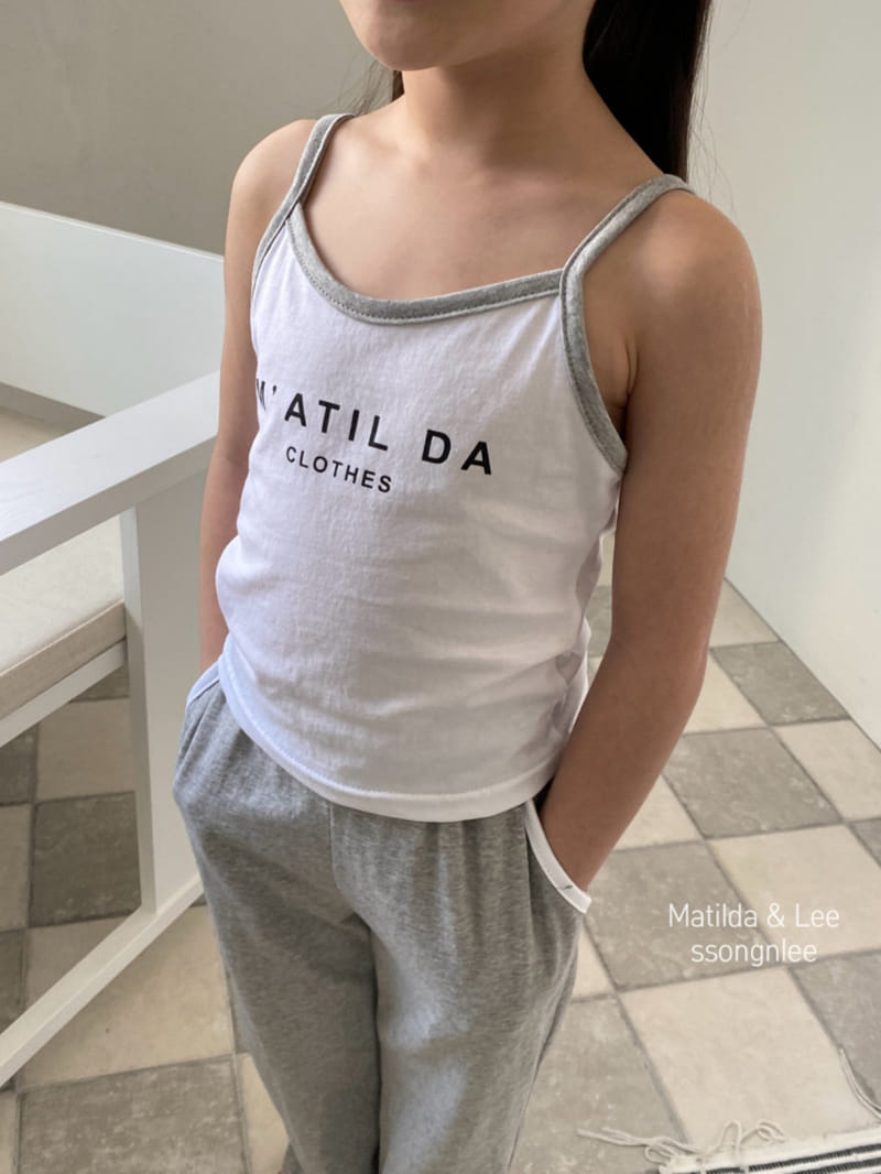 Matilda & Lee - Korean Children Fashion - #discoveringself - Matilda Piping Sleeveless Top Bottom Set