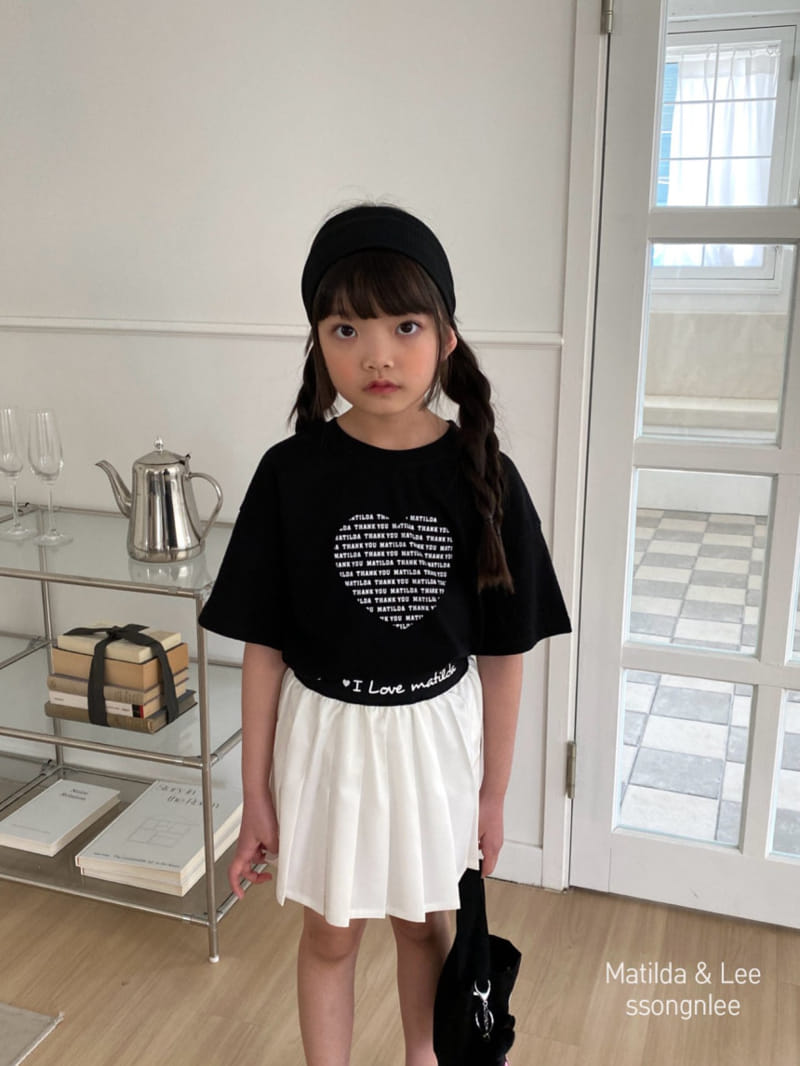 Matilda & Lee - Korean Children Fashion - #discoveringself - Lettering Color Wrinkle Skirt - 6