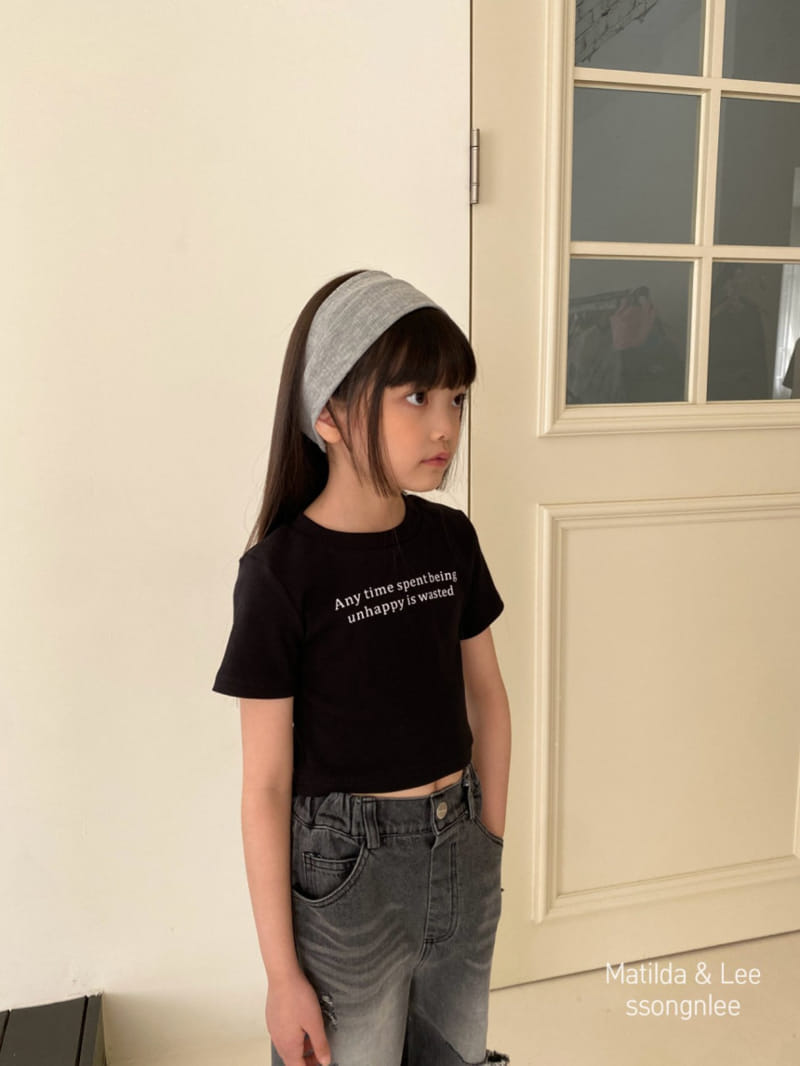 Matilda & Lee - Korean Children Fashion - #discoveringself - Any Time Crop Tee