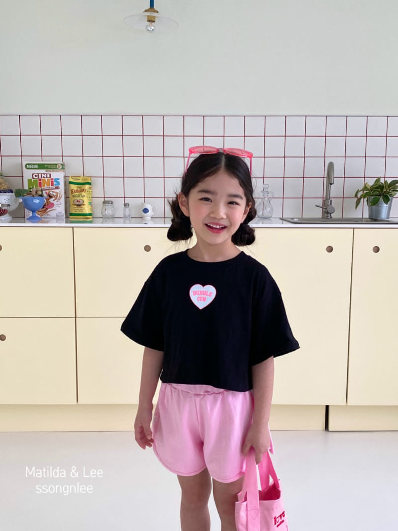 Matilda & Lee - Korean Children Fashion - #discoveringself - Bubble Heart Crop Tee - 6