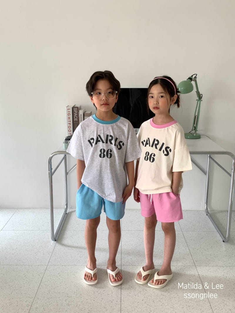 Matilda & Lee - Korean Children Fashion - #fashionkids - Paris Color Tee - 3