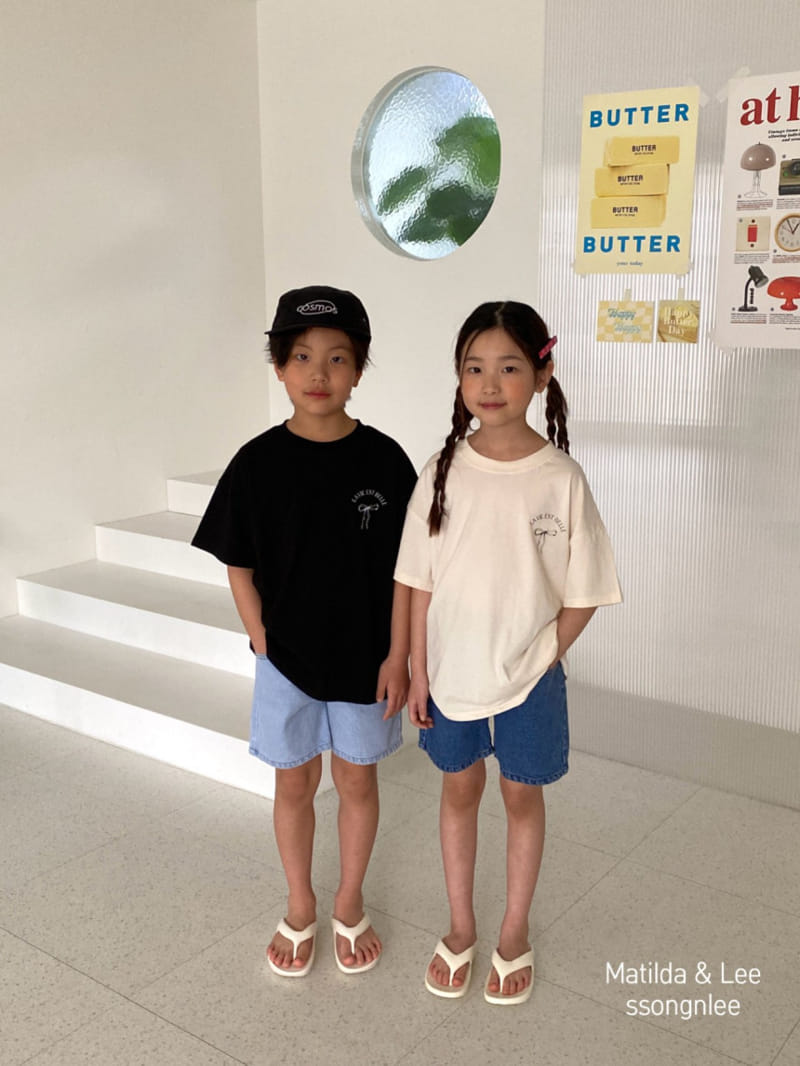 Matilda & Lee - Korean Children Fashion - #fashionkids - Lavie Ribbon Tee - 2