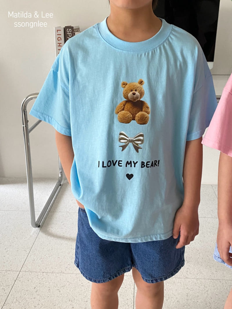 Matilda & Lee - Korean Children Fashion - #fashionkids - Ribbon Bear Jensa Tee - 7