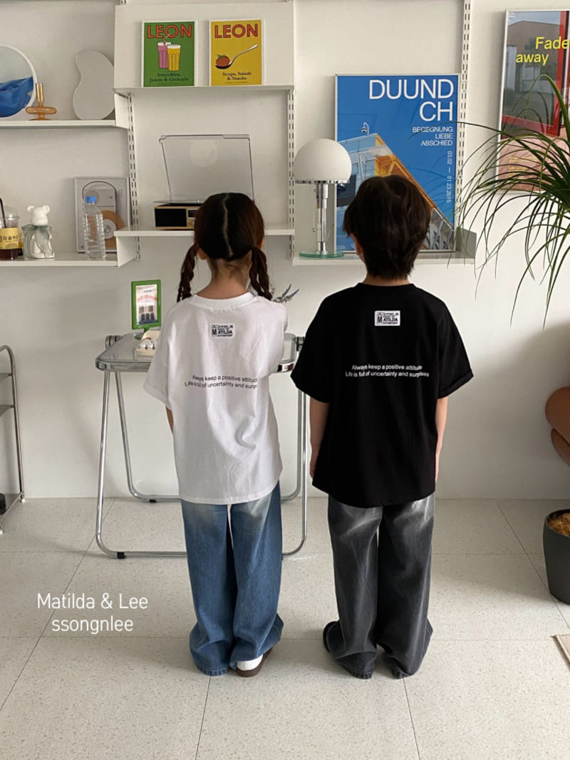 Matilda & Lee - Korean Children Fashion - #discoveringself - Label Roll Up Tee - 4