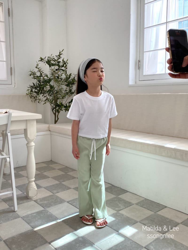 Matilda & Lee - Korean Children Fashion - #fashionkids - Rib Label Pants - 3