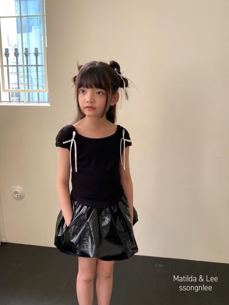 Matilda & Lee - Korean Children Fashion - #fashionkids - Ribbon Shirring Tee