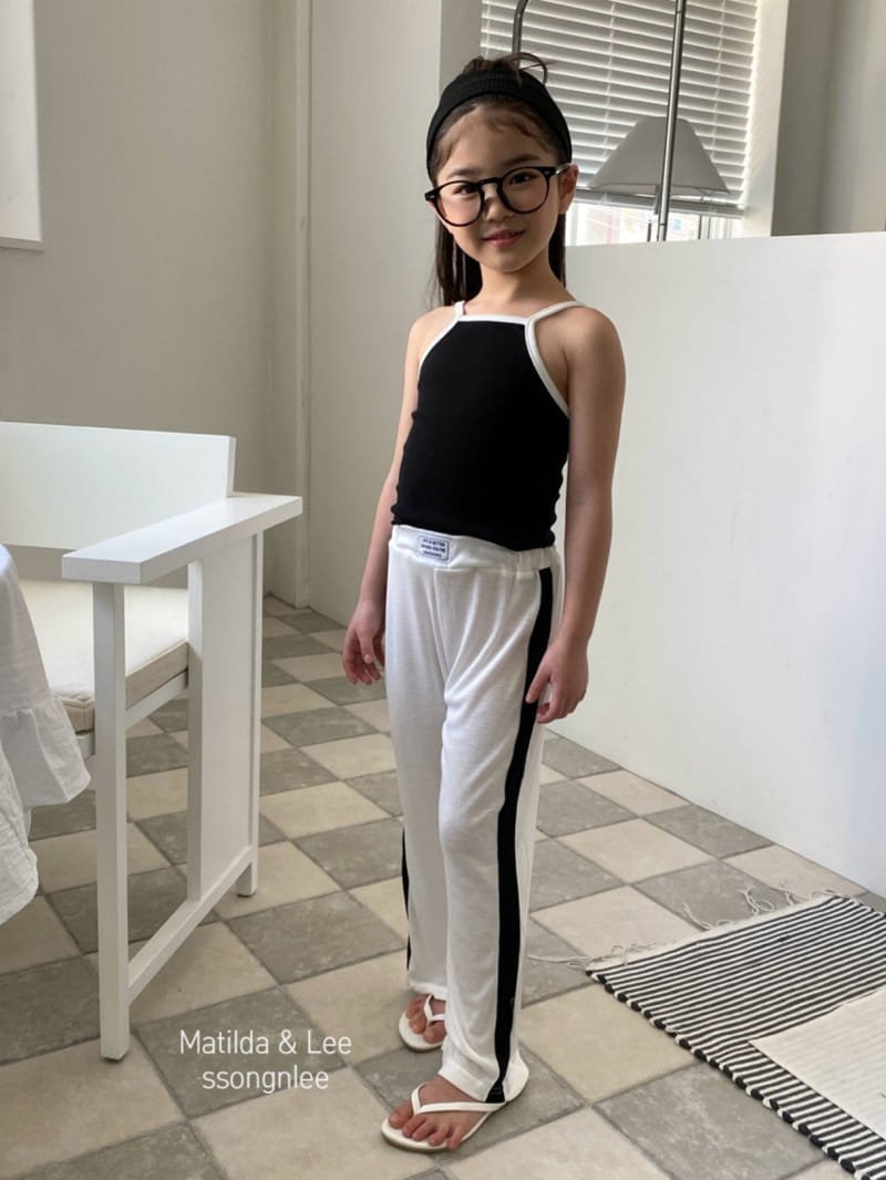 Matilda & Lee - Korean Children Fashion - #kidsshorts - Label Rib Color Pants - 10