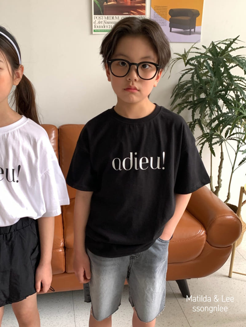 Matilda & Lee - Korean Children Fashion - #kidsshorts - Adieu Tee - 10