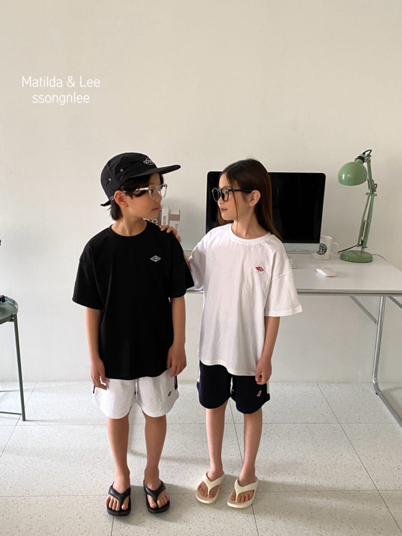 Matilda & Lee - Korean Children Fashion - #kidsshorts - Daily Embroidery Tee - 3