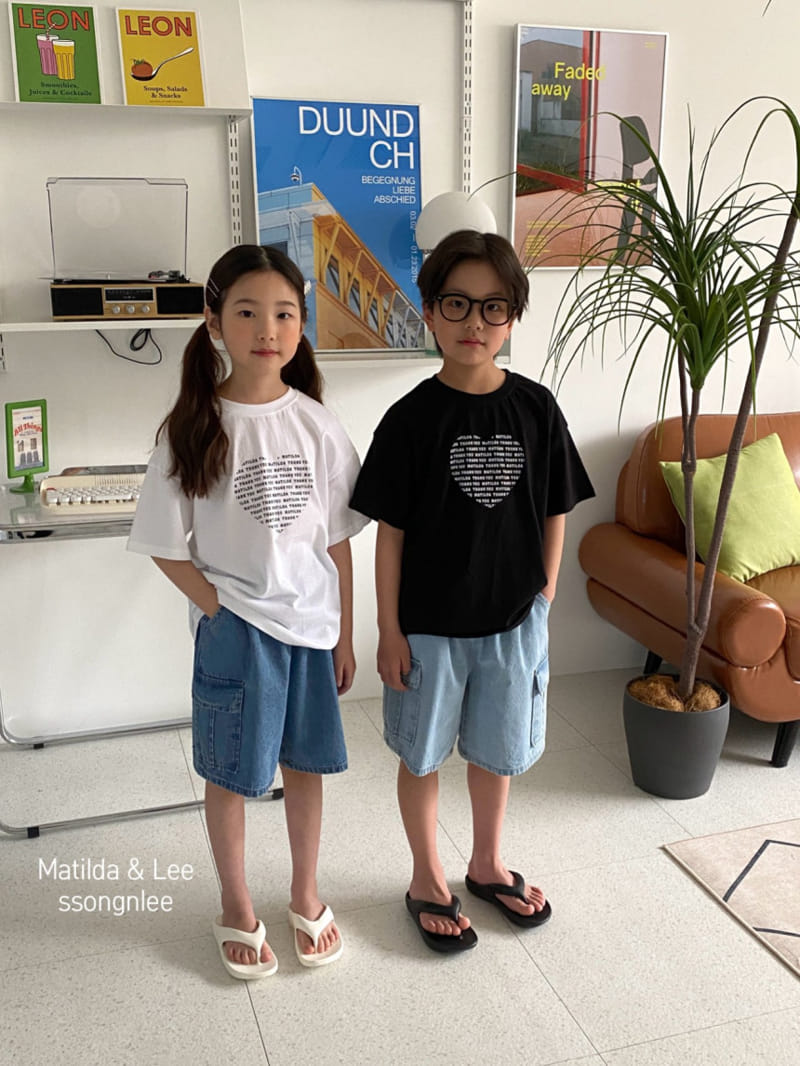 Matilda & Lee - Korean Children Fashion - #kidsshorts - Matilda Heart Tee - 5