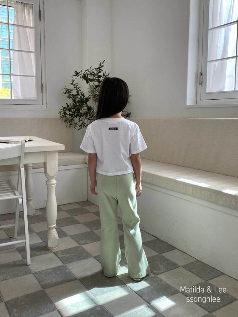 Matilda & Lee - Korean Children Fashion - #fashionkids - Rib Label Pants - 4