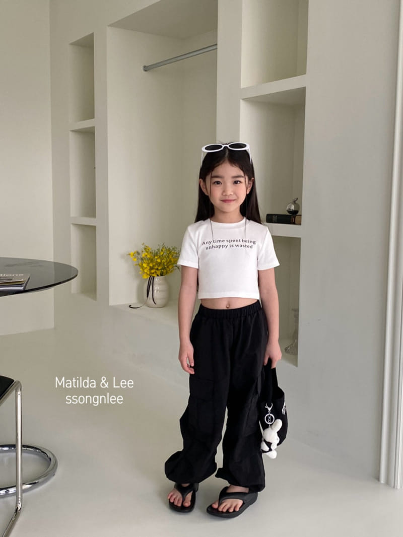 Matilda & Lee - Korean Children Fashion - #kidsshorts - Any Time Crop Tee - 3