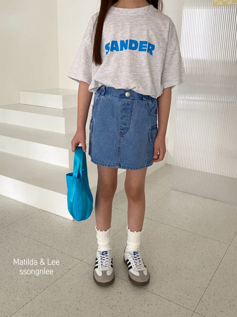 Matilda & Lee - Korean Children Fashion - #kidsshorts - Cargo Denim Skirt - 2