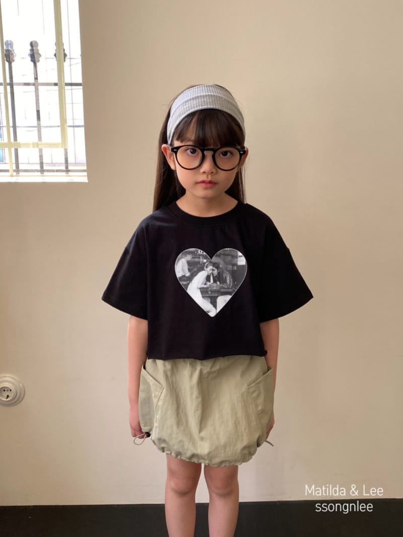 Matilda & Lee - Korean Children Fashion - #kidsshorts - Heart Crop Tee - 11