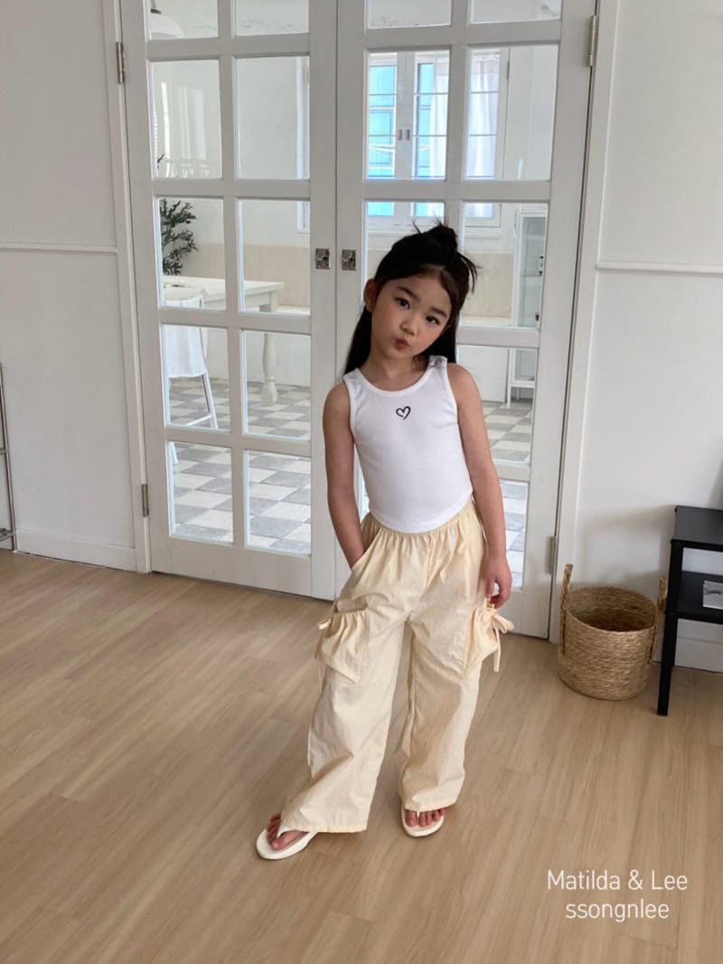 Matilda & Lee - Korean Children Fashion - #kidsstore - Ribbon Pocket Pants - 8