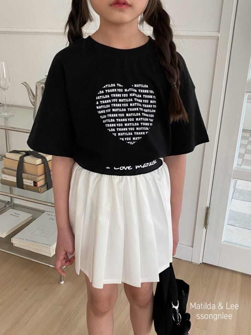 Matilda & Lee - Korean Children Fashion - #kidsstore - Lettering Color Wrinkle Skirt - 9