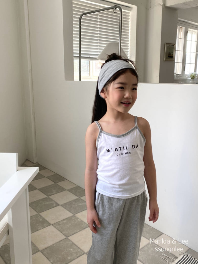 Matilda & Lee - Korean Children Fashion - #kidzfashiontrend - Matilda Piping Sleeveless Top Bottom Set - 5