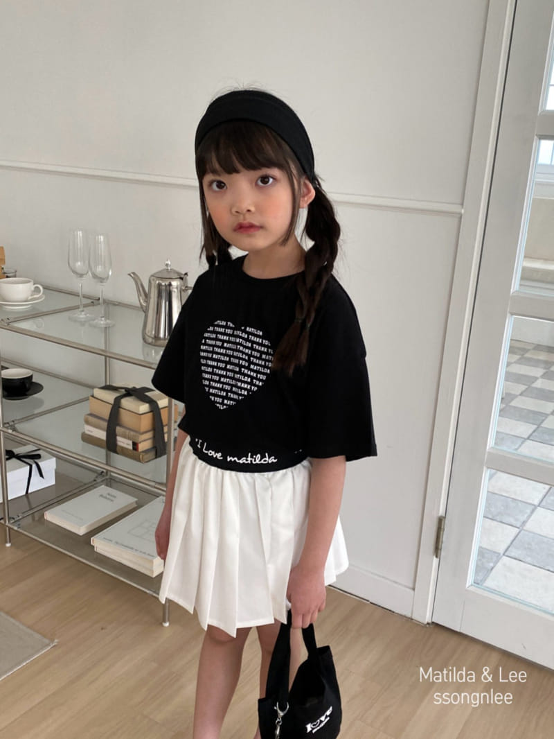 Matilda & Lee - Korean Children Fashion - #kidzfashiontrend - Lettering Color Wrinkle Skirt - 10