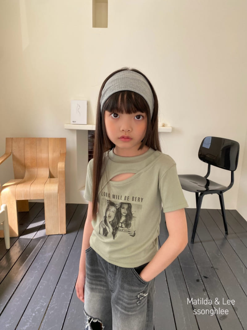 Matilda & Lee - Korean Children Fashion - #kidzfashiontrend - Unbalance Slit Tee - 3