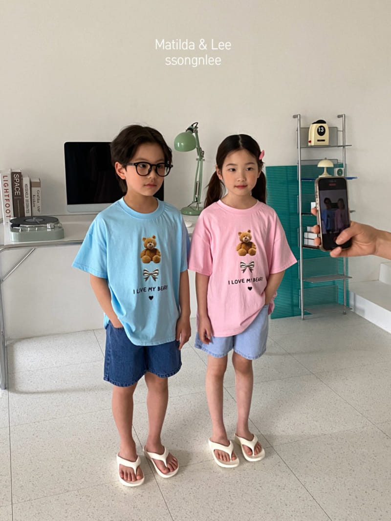 Matilda & Lee - Korean Children Fashion - #kidzfashiontrend - Ribbon Bear Jensa Tee - 10